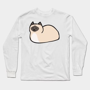 Siamese Cat Loaf Long Sleeve T-Shirt